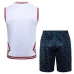Set di pantaloncini e gilet di Paris Saint-Germain 2024/25 - Bianco