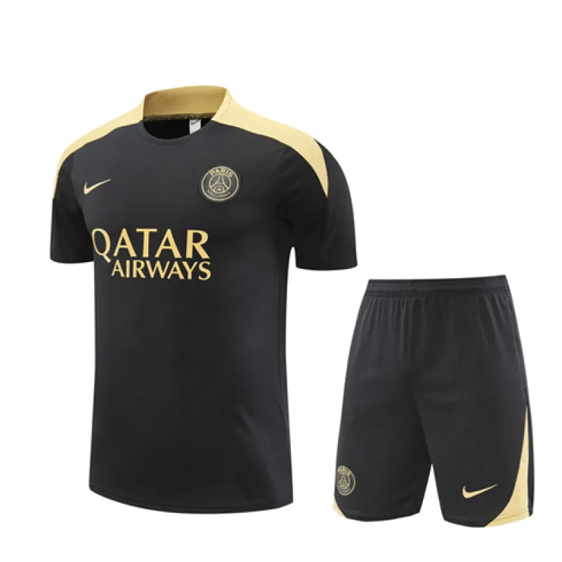 Paris Saint-Germain training jersey + shorts 2024/25 - Black