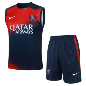 Paris Saint-Germain shorts and vest set 2024/25 - Red