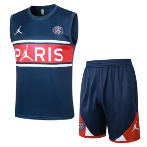 Paris Saint-Germain shorts and vest set 2024/25 - Blue