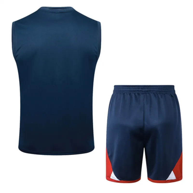 Ensemble shorts et gilet de Paris Saint-Germain 2024/25 - Bleu