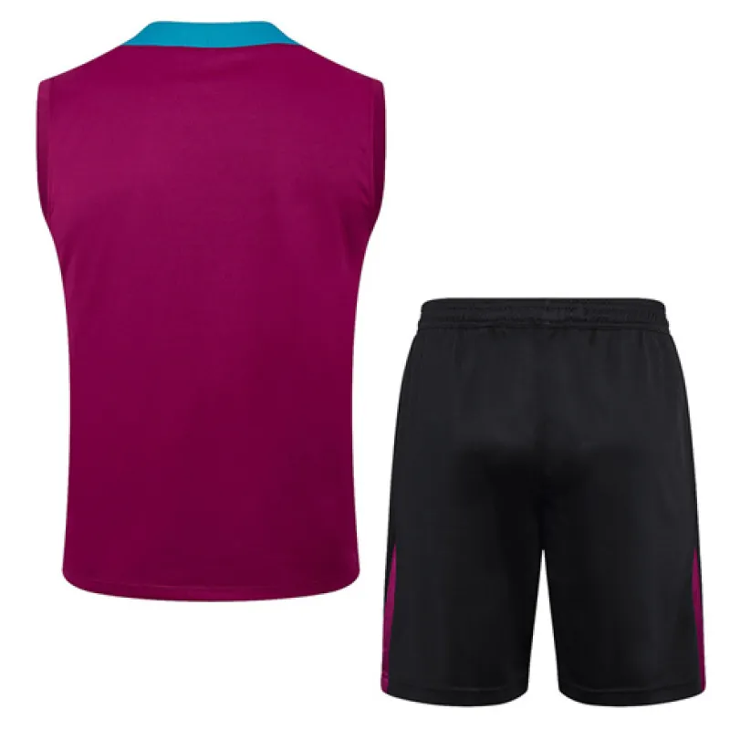 Set di pantaloncini e gilet di Paris Saint-Germain 2024/25 - Rosa