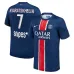 Maglia di casa di Paris Saint-Germain 2024/25 indossata da Khvicha Kvaratskhelia - Blu/Rosso