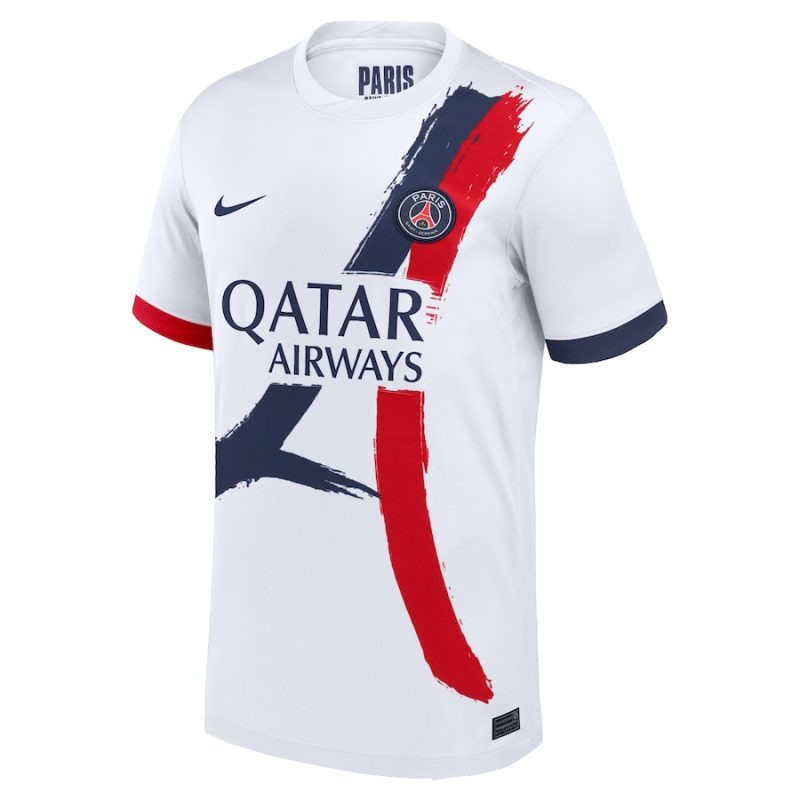 Khvicha Kvaratskhelia's Paris Saint - Germain 2024/25 Away Kit - White