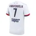 Khvicha Kvaratskhelia's Paris Saint - Germain 2024/25 Away Kit - White