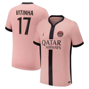 Vitinha's Paris Saint - Germain 2024/25 Third Kit - Pink