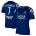 Maglia quarta di Paris Saint - Germain 2024/25 indossata da Khvicha Kvaratskhelia - Blu