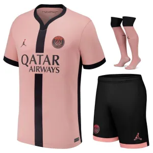 Paris Saint - Germain Kids' 2024/25 Third Kit - Pink