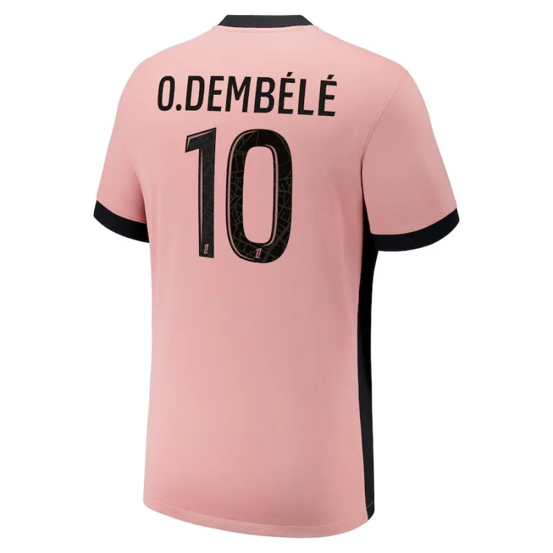 Ousmane Dembélé's Paris Saint - Germain Kids' 2024/25 Third Kit Set - Pink