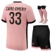 Paris Saint - Germain 2024/25 Dritter Kinderstrikot - Set - Rosa von Warren Zaire - Emery