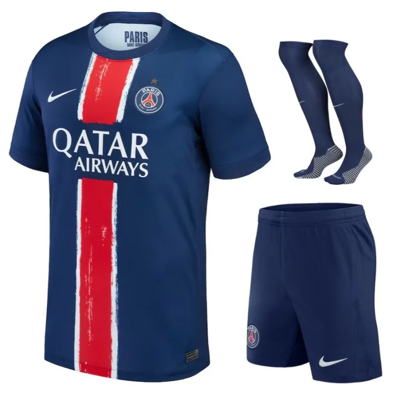 Paris Saint-Germain 2024/25 set maglia casa bambino 1 stella blu