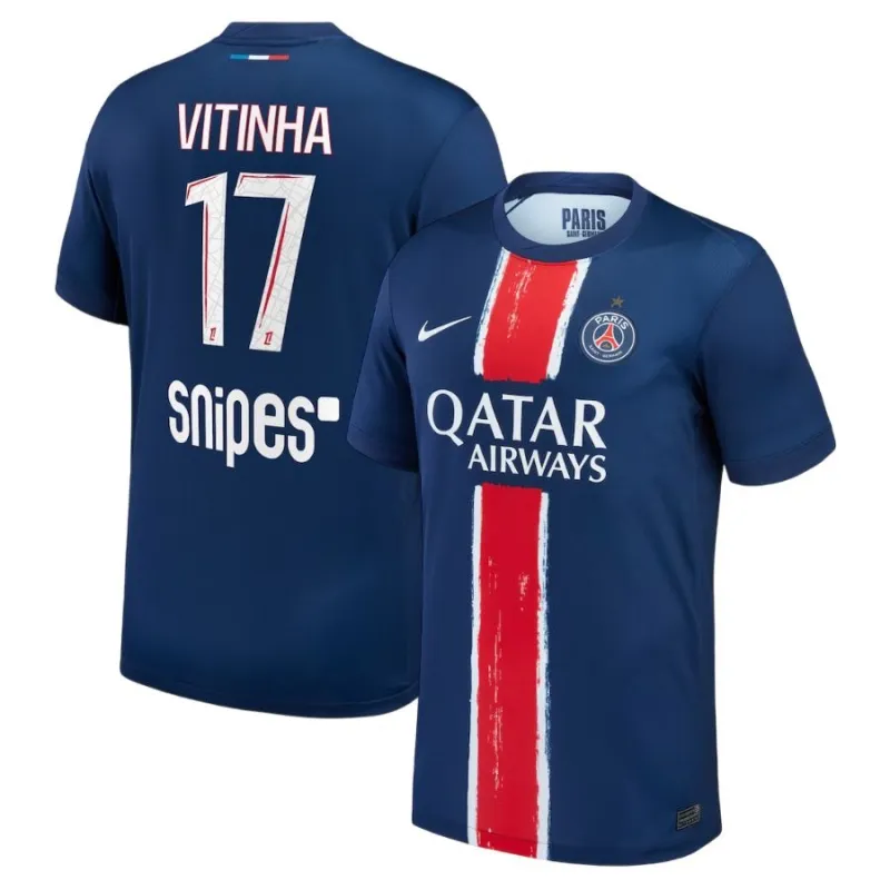 Paris Saint-Germain VITINHA 2024/25 Heimtrikot mit einem Stern- Blau