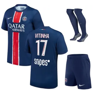 Paris Saint - Germain VITINHA 2024/25 Home Kids' Kit Jersey with 1 Star- Blue