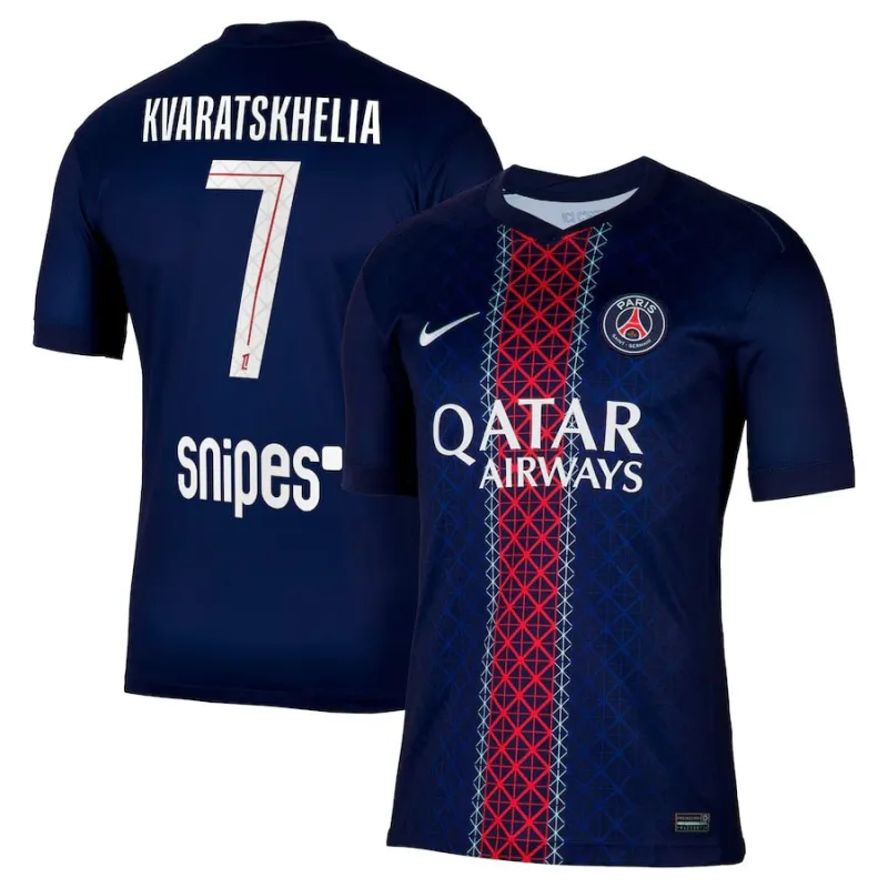 PSG 2025/26 KVARATSKHELIA Home Jersey