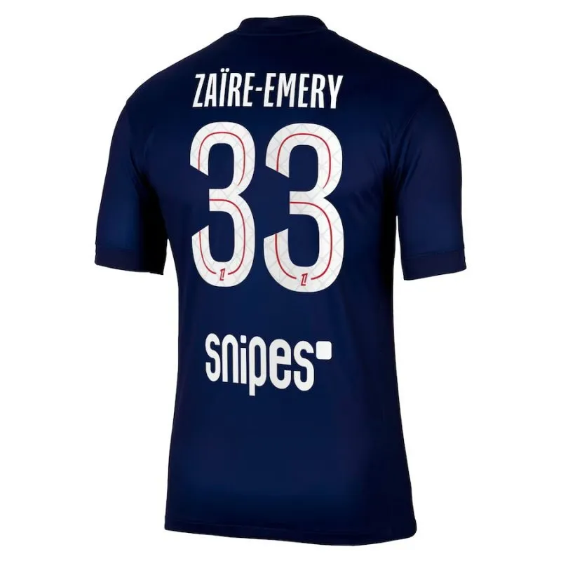 Paris Saint-Germain ZAÏRE-EMERY Kids' 2025/26 Home Kit - Blue/Red