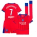 Paris Saint-Germain KVARATSKHELIA 2025/26 Drittes Kindertrikot Set - Rot