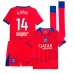 Paris Saint-Germain D.DOUE 2025/26 Kids Third Kit Jersey - Red