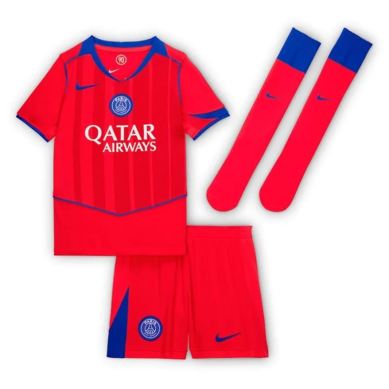 Paris Saint-Germain ZAIRE-EMERY 2025/26 Drittes Kindertrikot Set - Rot
