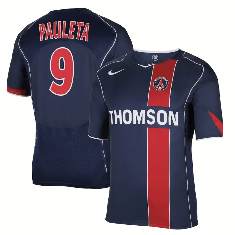 Maglia retro home Paris Saint-Germain PAULETA 2004/05 - Blu
