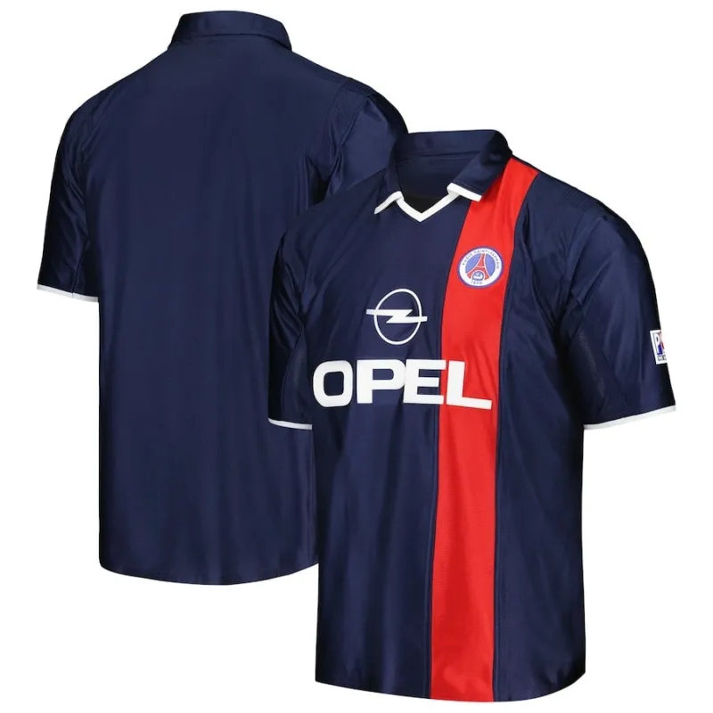 Paris Saint-Germain 2001/02 Maillot domicile rétro traditionnel - Bleu