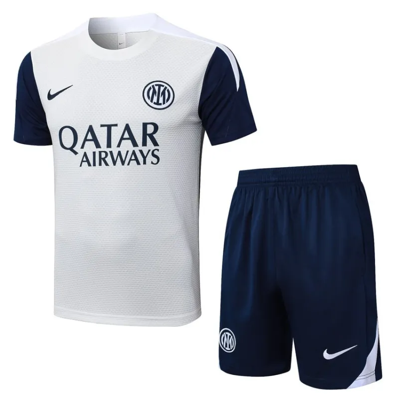 Paris Saint-Germain 2025/26 Training Jersey + Shorts - White