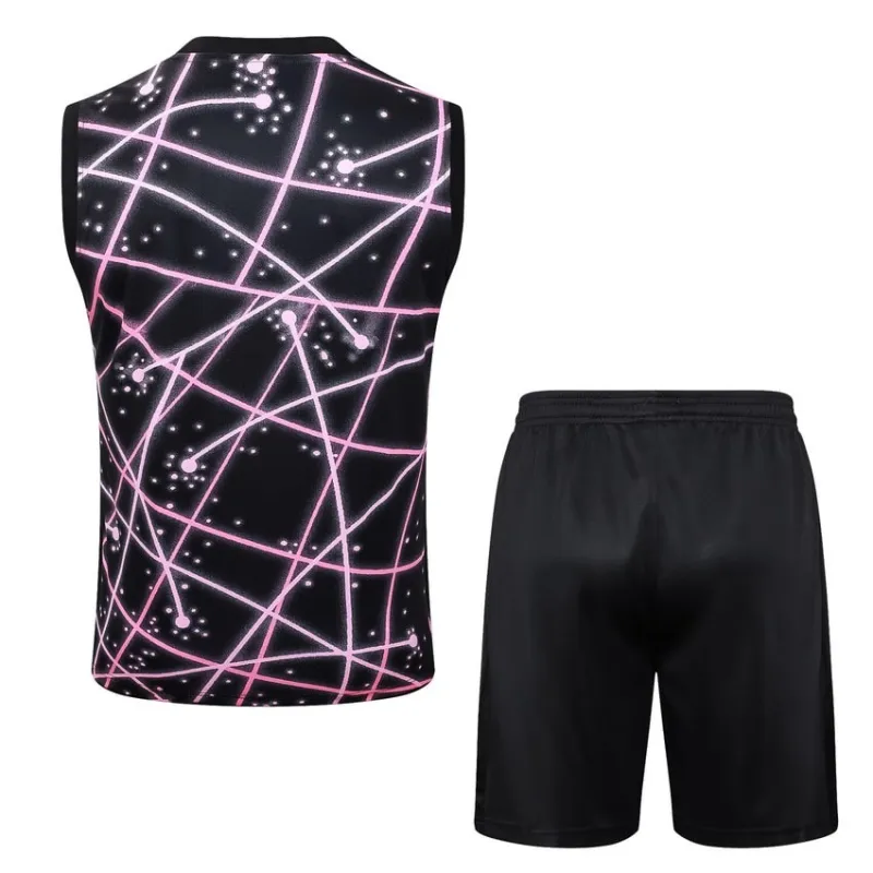 Paris Saint-Germain 2025/26 Shorts and Vest Set - Black/Pink