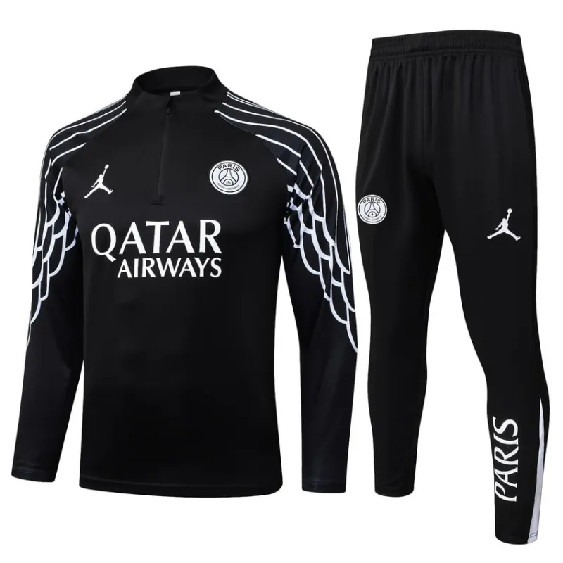Paris Saint-Germain 2025/26 Tracksuit - Black