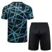Paris Saint-Germain 2025/26 Training Jersey + Shorts - Black/Blue