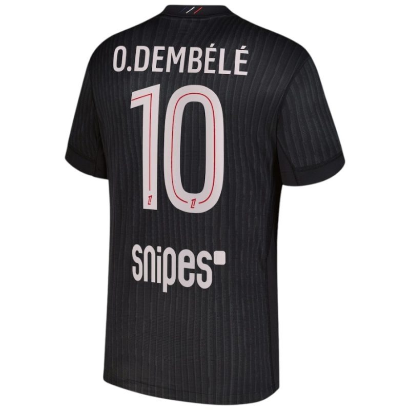 Paris Saint-Germain O.DEMBÉLÉ 2025/26 Viertes Kinder-Set - Schwarz