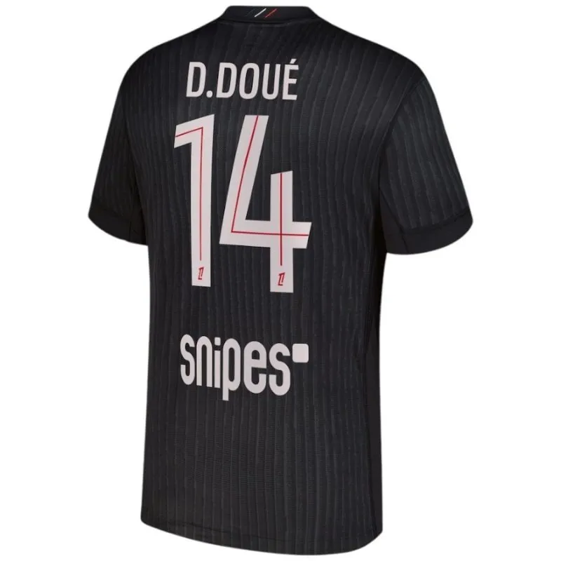 Paris Saint-Germain  D.DOUÉ 2025/26 Fourth Kids Kit - Black