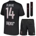 Paris Saint-Germain  D.DOUÉ 2025/26 Fourth Kids Kit - Black