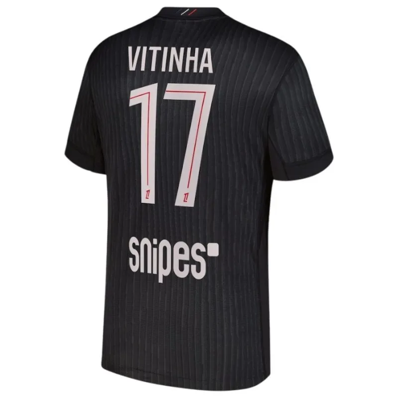 Paris Saint-Germain VITINHA 2025/26 Fourth Kids Kit - Black