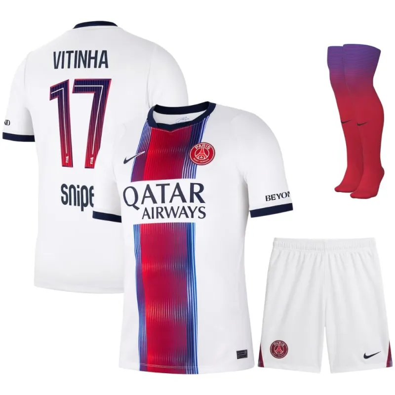 PSG VITINHA 2026/27 Away Kids Kit Jersey