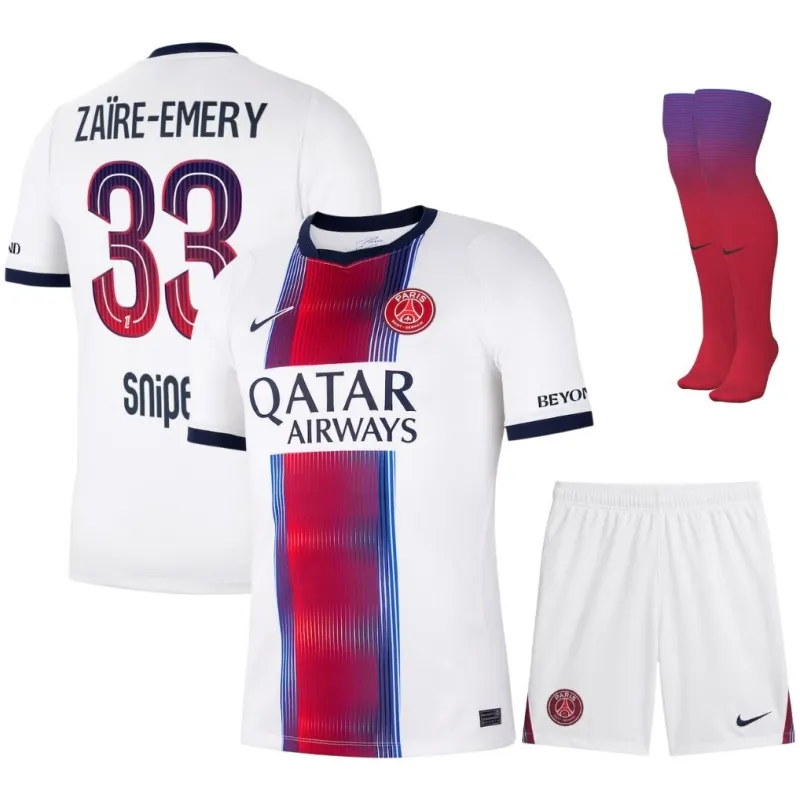 PSG ZAIRE-EMERY 2026/27 Away Kids Kit Jersey