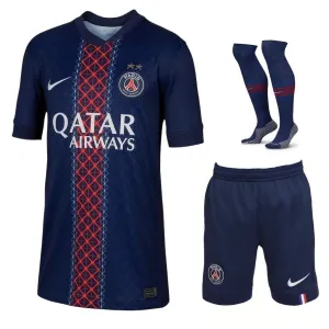 PSG 2025/26 Home Kids Kit 2 Stars