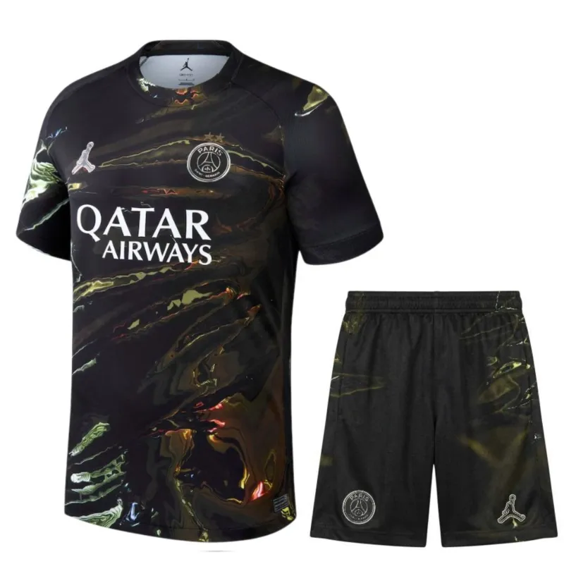 PSG 2025/26 Jordan Night 2 Stars Kids Kit Jersey