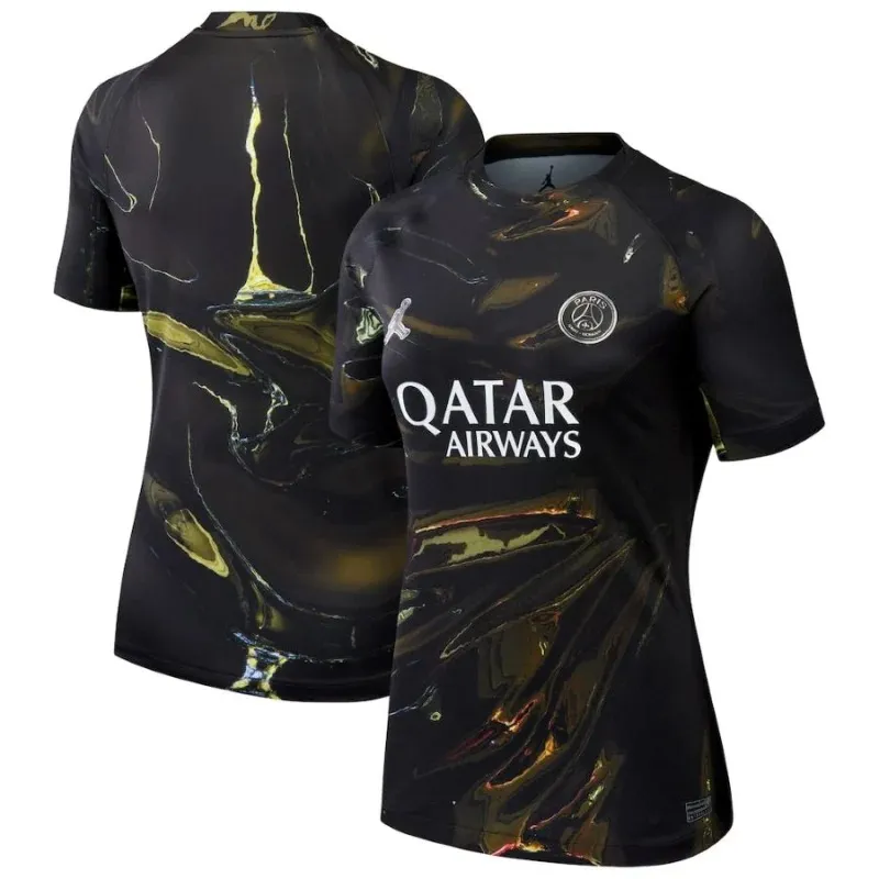 PSG 25/26 Jordan Fifth Women Jersey Night Edition Black
