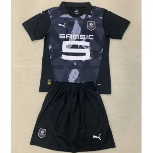 Rennes Kids' Third Jersey and Shorts 2024/25 - Black