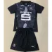 Tercera camiseta y pantalones cortos para niños de Rennes 2024/25 - Negro