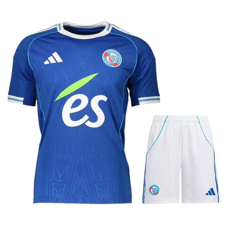 Strasbourg 2025/26 Home Kids' Jersey + Shorts - Blue