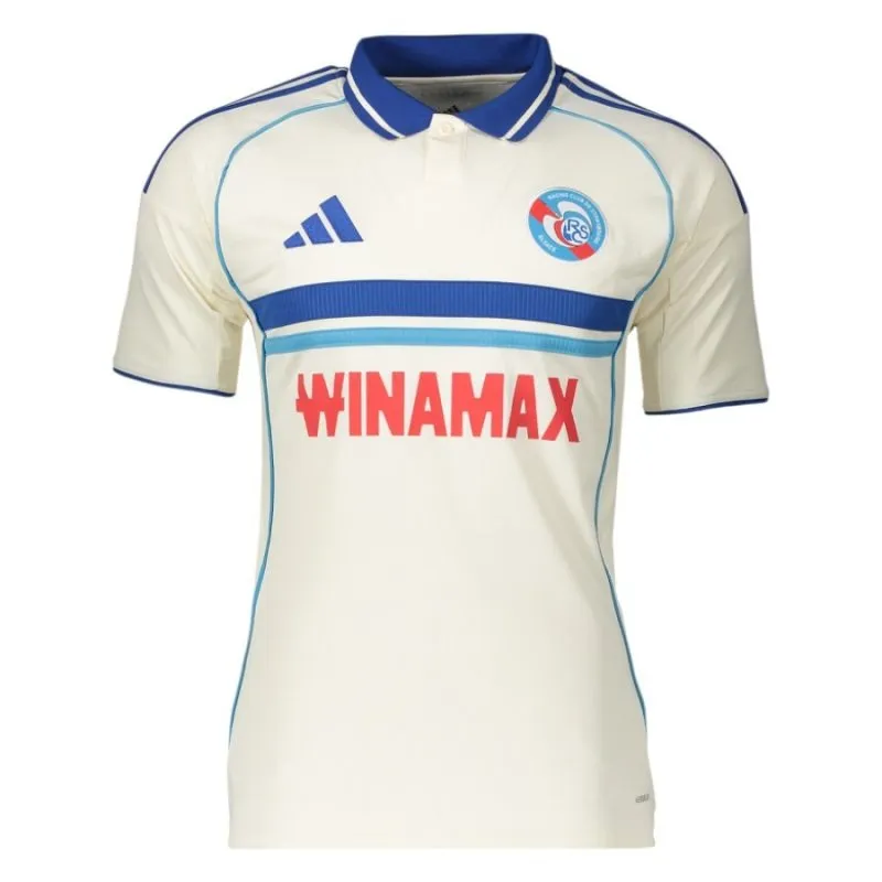 Maglia + Pantaloncini Bambino Ospite Strasbourg 2025/26 - Bianco