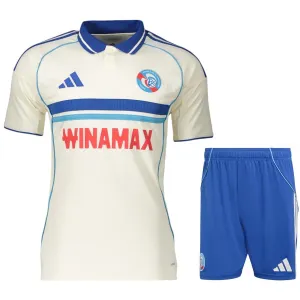 Strasbourg 2025/26 Away Kids' Jersey + Shorts - White