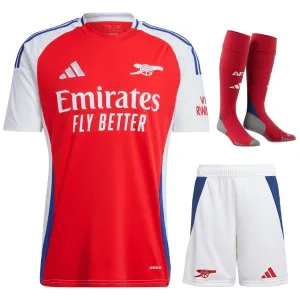 Arsenal 2024/25 Kids' Home Jersey Fan Version Red Set