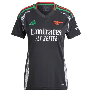 Maillot d'équipe extérieur féminin d'Arsenal 2024/25 - Version supporter (Noir)