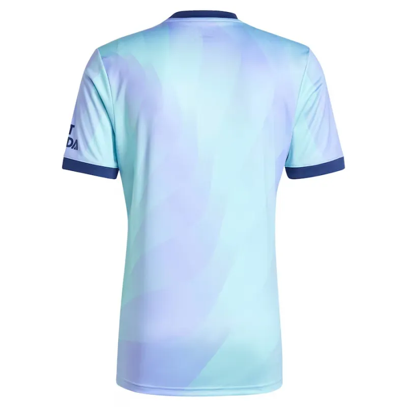 Arsenal 2024/25 Kinder Drittes Trikot Fan-Version Aquamarinblau Set