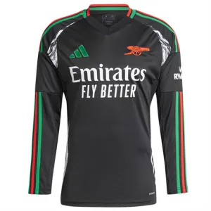 Maillot d'équipe extérieur long manches d'Arsenal 2024/25 - Noir
