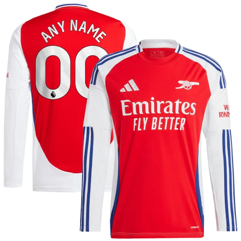 Arsenal 2024/25 Home Long Sleeve Replica Jersey - Red