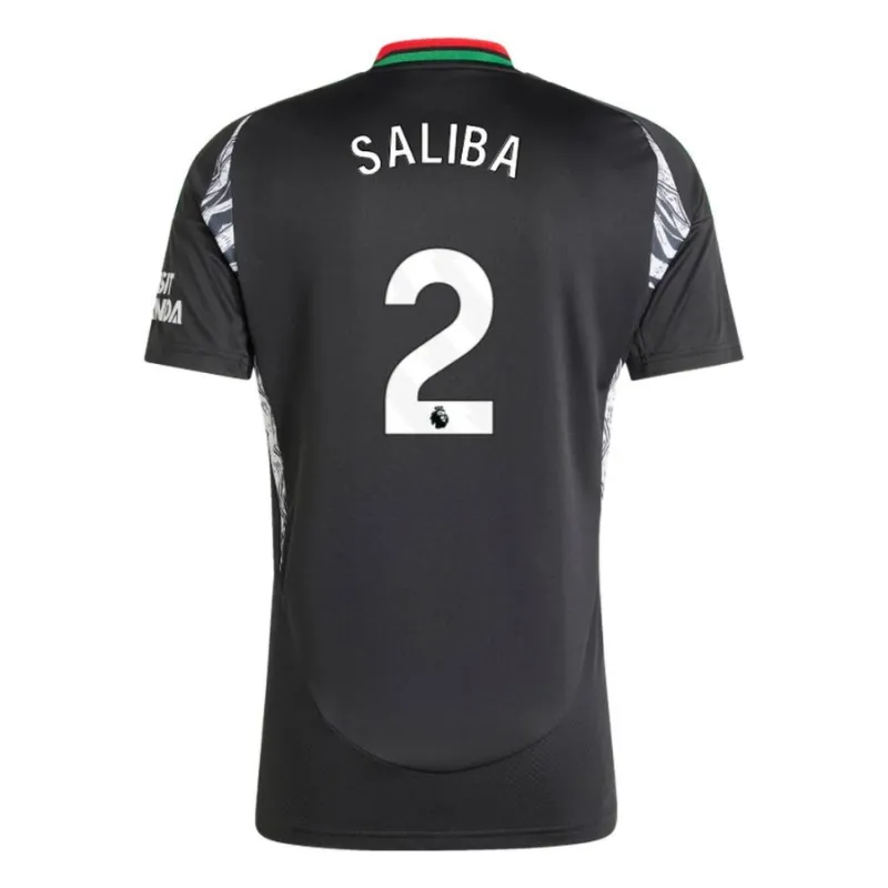 Maillot de replique d'Arsenal 2024/25 extérieur SALIBA - Noir