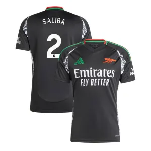 Maillot de replique d'Arsenal 2024/25 extérieur SALIBA - Noir