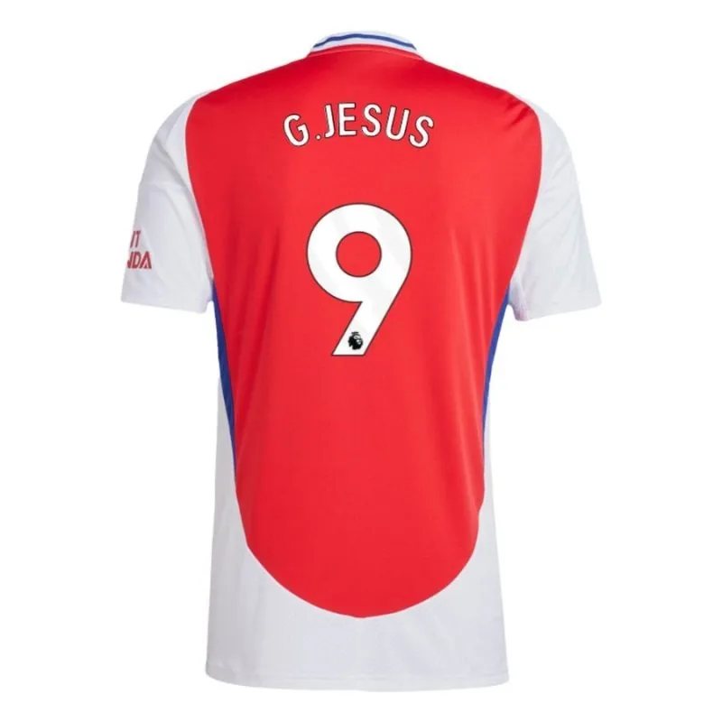 G.JESUS Arsenal 2024/25 Kids' Home Replica Jersey - Red